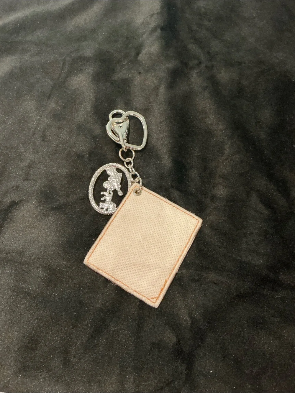 Handmade key/bag charm with Coach creed